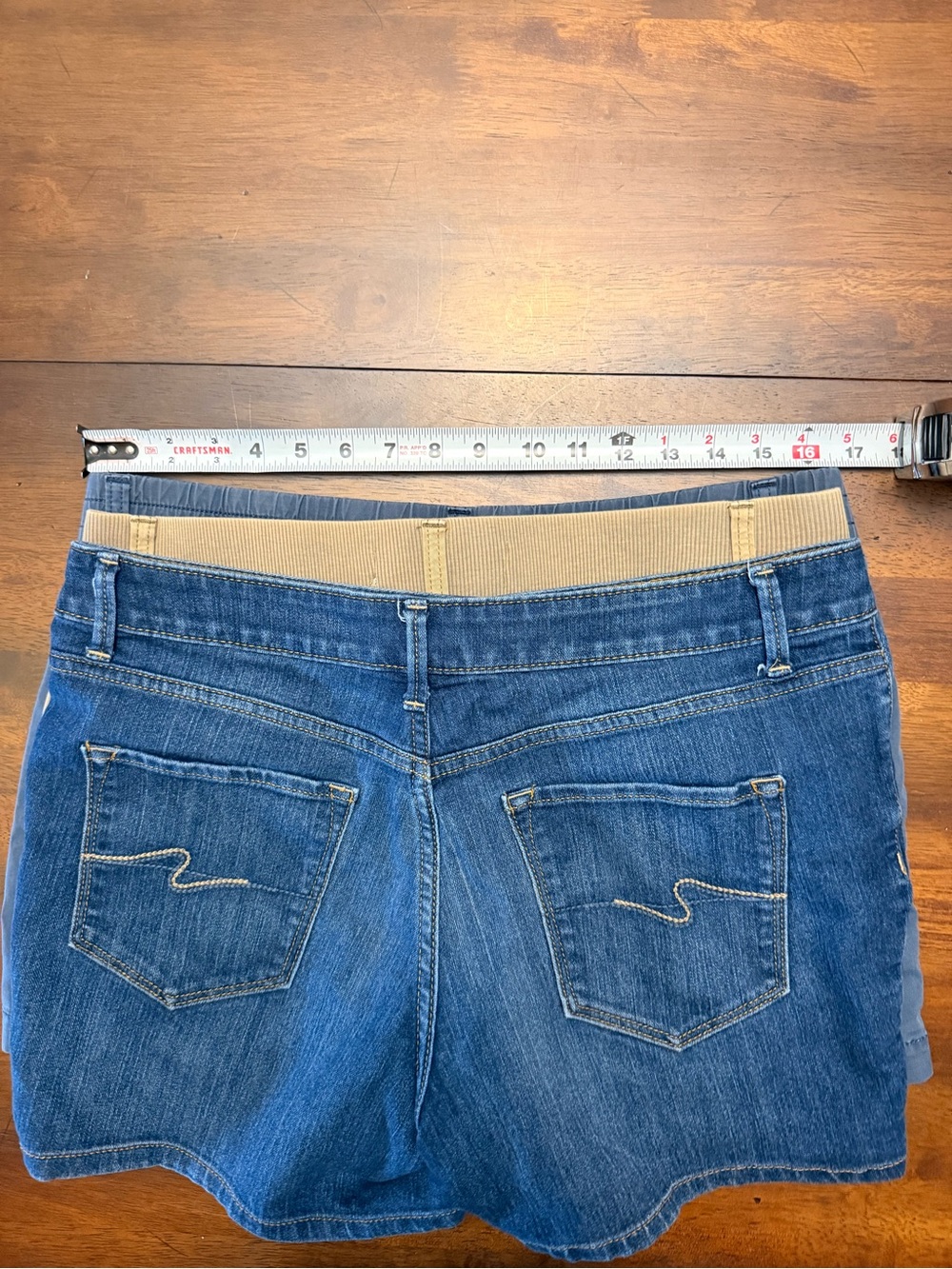 Sonoma Women’s Shorts Trio - Blue Denim, Tan, Gray - Picture 9 of 10